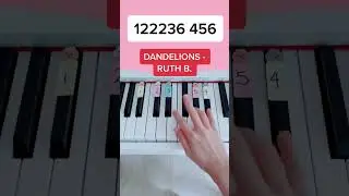 Dandelions - Ruth B. (Piano Tutorial) #easypianotutorial #pianobeginner #dandelionsruthb