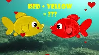 English Color Learning For Toddlers. Color Mixing Guide For Kids. Fun And Simple Learning.
