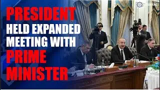 President Ilham Aliyev held expanded meeting with Muhammad Shehbaz Sharif in Islamabad