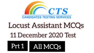 #LocustAssistant Locust Assistant MCQs part1|Locust Assistant Test Pattern|CTS test MCQs 11 Dec 2020