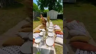 Picnic season is here☀️🍃 #picnics #setup #tablescape