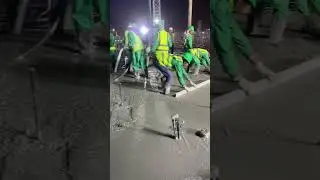 Concrete Pouring,levelling For PT Concrete Slab.#shortvideo #construction #shorts #concrete #pt