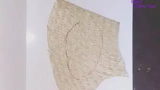Segunda bolsa de palha feita (reutilizada) de apenas um chapéu de palha.