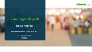 Webcast zu den Neuerungen der Sage100