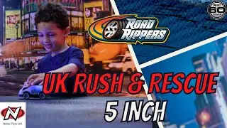 Игрушечные машины скорой помощи | Road Rippers: UK Rush & Rescue 5 дюймов | Игрушечная полицейская машина | Игрушечная пожарная машина