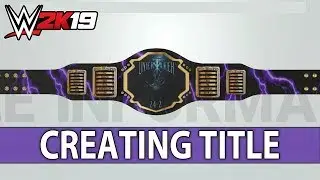WWE 2K19 Create A Championship - Undertaker Title