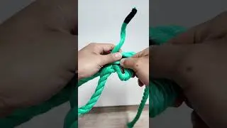 EASY WAY TO EYE SPLICE 3 STRAND ROPE #knot #camping #trending #shorts