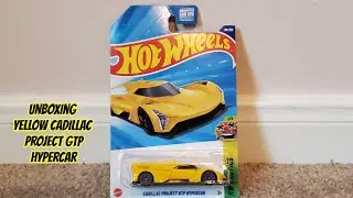 Unboxing HotWheels Yellow Cadillac Project GTP Hypercar