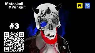 ☠️ METASKULL PUNKS I # 003 I NFT Collection I Tezos Blockchain