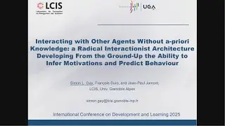 S. L. Gay et al.: Interacting with Other Agents Without a-priori Knowledge: a Radical Interactionis…