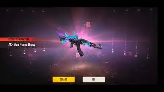 #Dracoak returns blue flame in faded wheel#Crimzee#freefire