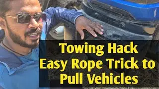 Towing Hack_ Easy Rope Trick to Pull Vehicles...
