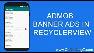 AdMob Banner Ads in RecyclerView | Android Studio Tutorial