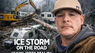 Stranded on the Road | Ice Storm, No Power & Travel Work Reality