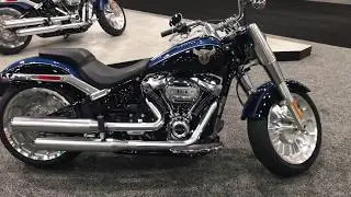 2018 Anniversary Fat Boy 114s in Legend Blue | San Diego Harley-Davidson
