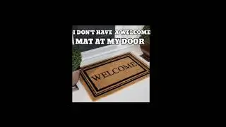 Funny Door Joke 😄 #doormat #welcome #truth #doors #floormat #carpet #funnyvideo