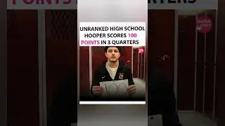 UNRANKED HIGH SCHOOL PLAYER SCORES 100 POINTS IN 3 QUARTERS🏀🔥Hoops Phenom Goes Viral! #shorts #viral