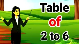 Table of 2 to 6 | 2 to 6 ka Table | 2 se 6 tak ka Table | 2 ka Table | 6 ka Table  Math Table TV