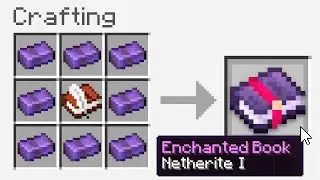 Minecraft UHC but you can craft *NEW* netherite enchants...
