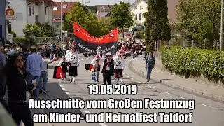 Ausschnitte vom Gro&szlig;en Festumzug am Kinder- und Heimatfest Taldorf in Oberzell am 19.05.2019