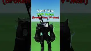 Making Roblox Broken Titan TV-Man Outfit Idea 📺
