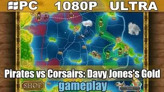 Pirates vs Corsairs: Davy Jones's Gold gameplay HD - Turn Based Strategy - [PC - 1080p]