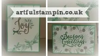 {3 colours and a stamp set with Stampin' Up! demo