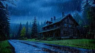 Soothing Rain & Thunder at Cozy Cabin | Deep Sleep Sounds