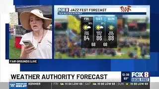Jazz Fest afternoon weather update for Friday, April 25