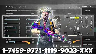 NEW UPDATE 4.2🔥BEST SENSITIVITY CODE + CONTROL SETTINGS BGMI/PUBG MOBILE
