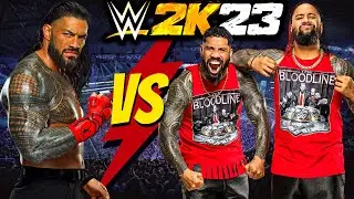 جی و جیمی رومن رینز رو بدبخت کردن 😱 | بازی کشتی کج 2023 | wwe 2k23 بازی