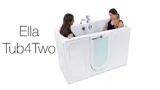 Tub4Two: Two Person Walk-In Tub with Door & Seats - Perfect for Couples | Ella&rsquo;s Bubbles