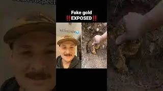 Fake gold exposed by gold prospector #shorts #fake #busted