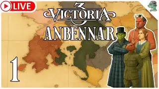 L'et&agrave; del Vapore e della Magia - Victoria 3 Anbennar MOD Live 1 gameplay ITA