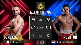 REDA BENBAZIZ VS DYLAN  RUSHTON | FULL FIGHT | 3LP