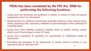 FSSAI : Genesis & Evolution || Functions & Initiatives of FSSAI || Fssai recruitment