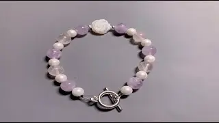 Simple Bracelet making, Bracelet with toggle clasp