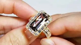 Unheated Tanzanite Ring at 5.02 carats by Kat Florence KF08827