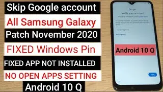 All Samsung FRP /Google Lock Bypass Android 10 November 2020 [frp bypass samsung  Galaxy A10s]