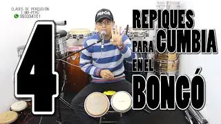 4 REPIQUES DE CUMBIA EN EL BONGO