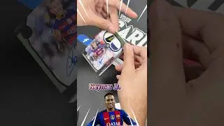 การ์ดโคตรหนา!!! ลายเซ็นเนย์มาร์ พร้อมชิ้นส่วนเสื้อและลูกบอล มีเพียง 10 ใบทั่วโลก 🔥 #TheCardster