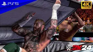 WWE 2K24 - Bad Bunny vs. Post Malone | Casket Match at Wrestlemania Las Vegas | PS5&trade; [4K60]