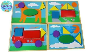 Learn Shapes, Colors, and Words | Toddler Learning Preschool | Early Math Skills | Shapes Activity