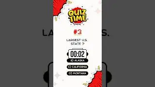Largest U.S. state quiz videos || #quiz #gk #shorts #viral #quizpower