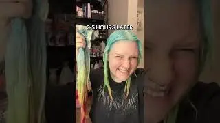😮&zwj;💨 We're a sucker for rainbow hair! 🌈 #rainbowhair #haircolor #arcticfoxhaircolor #dyeforacause