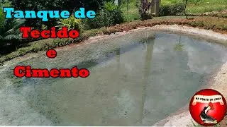 Fazendo Tanque de Peixe de Tecido e Cimento Gastando POUCO!!!