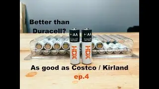 25-01 | Best AA Battery ep.4 | Home Depot HDX Alkaline batteries vs kirkland costco | #hdx
