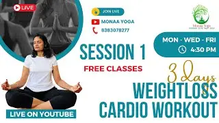 Exercise to lose weight at home | Exercises to lose belly fat | Weightloss Cardio Workout #monaayoga