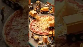 Mini Chef making Pizza #youtubeshorts #shorts