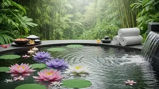 Sleep Faster with Deep Piano & Flowing Bamboo Water Sounds | Relaxing Music 2026